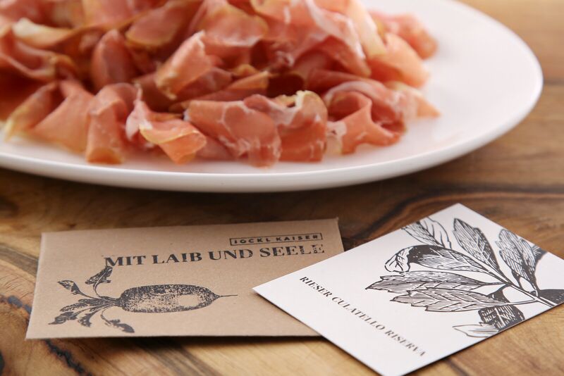 Rieser Culatello Riserva, hauchdünn aufgeschnitten